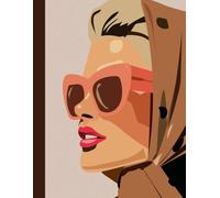 Vintage Pop Art Aesthetic Journal for Women: 8.5 x 11 Stylish Lined Notebook for Fashion Notes, Ideas, and Creative Writing.