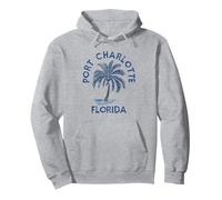 Vintage Port Charlotte Florida Palma FL Retro Felpa con Cappuccio