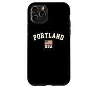 Vintage Portland USA bandiera americana Oregon souvenir retrò Custodia per iPhone 11 Pro