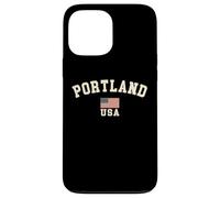 Vintage Portland USA bandiera americana Oregon souvenir retrò Custodia per iPhone 13 Pro Max