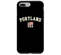 Vintage Portland USA bandiera americana Oregon souvenir retrò Custodia per iPhone 7 Plus/8 Plus