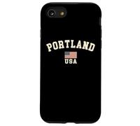 Vintage Portland USA bandiera americana Oregon souvenir retrò Custodia per iPhone SE (2020) / 7 / 8