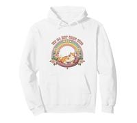 Vintage Pre-Menopausa We Do Not Care Club WDNC Cat Rainbow Felpa con Cappuccio