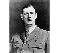 Vintage President War Général Gaulle French Portrait Art Print Poster Wall Decor 12X16 Inch Vintage ▾ Presidente Guerra francese Ritratto Manifesto Parete