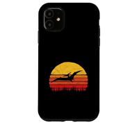 Vintage Pterodactyl Dinosaur Retro Sun Custodia per iPhone 11