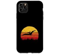 Vintage Pterodactyl Dinosaur Retro Sun Custodia per iPhone 11 Pro Max
