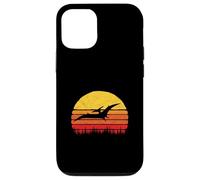 Vintage Pterodactyl Dinosaur Retro Sun Custodia per iPhone 12/12 Pro
