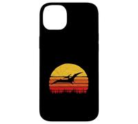 Vintage Pterodactyl Dinosaur Retro Sun Custodia per iPhone 14 Plus