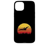 Vintage Pterodactyl Dinosaur Retro Sun Custodia per iPhone 15 Plus