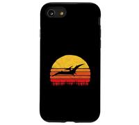 Vintage Pterodactyl Dinosaur Retro Sun Custodia per iPhone SE (2020) / 7/8