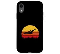 Vintage Pterodactyl Dinosaur Retro Sun Custodia per iPhone XR