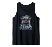 Vintage Pug 4 luglio Merica Canotta