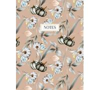 Vintage Pumpkin Bloom Journal: Hardcover Lined Notebook 8.5x11, 150 Pages - Elegant Floral Notebook for Writing, Notes & Reflections