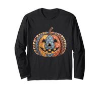 Vintage Pumpkin Fall Halloween Retro Harvest Maglia a Manica