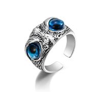 Vintage Punk Animal Geometry Open Knuckle Ring per la Femmina Maschio Gufo serpe