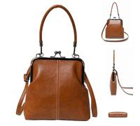 Vintage Purses - Adjustable PU Leather Retro British Style Holder, Kiss Lock a, Outdoor, Travel, Work, Commuting, Girls, Women, Phone, a, Small Handbag, Classic Purse, Vintage Style a,