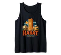 Vintage Rabat Marocco Viaggio Souvenir Landmark Gift Canotta