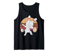 Vintage Rabbit Dabbing Hip Hop Bunny Funny Easter Day Canotta