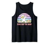 Vintage Rabbit Dabbing Hip Hop Funny Bunny Easter Day Canotta