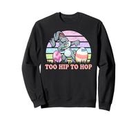 Vintage Rabbit Dabbing Hip Hop Funny Bunny Easter Day Felpa