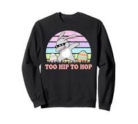 Vintage Rabbit Dabbing Hip Hop Funny Bunny Easter Day Felpa