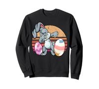 Vintage Rabbit Dabbing Hip Hop Funny Bunny Easter Day Felpa