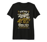 Vintage Race Car 1963 Compleanno Design Maglietta Premium