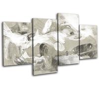 Vintage Racer Paint Abstract Cars MULTI TELA parete arte foto stampa