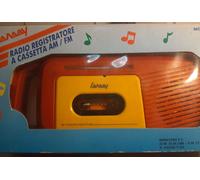 Vintage Radio Registratore a Cassette LANSAY mod. 8412 mai utilizzato.In Scatola