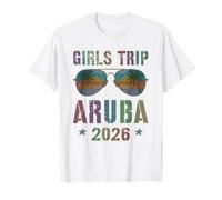 Vintage Ragazze Viaggio Aruba 2026 Vacanze di Viaggio Maglietta