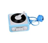 Vintage registrabile Grammofono Music Box Portachiavi Registratore Pendenti Ornamenti