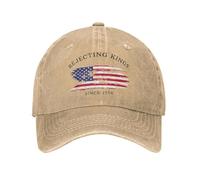 Vintage Rejecting Kings dal 1776 Cappellini da Baseball Unisex in Jeans disused con Cuffia Solare Protesta PRO democrazia Cappello Regolabile all'aperto