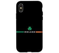 Vintage Repubblica di Bandiera Irlanda Trifoglio Irish Heritage Custodia per iPhone X/XS