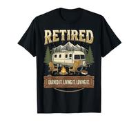Vintage Retired RV Camping Camper Fishing Outdoors Maglietta