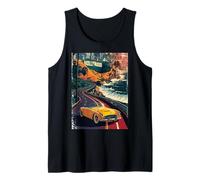 Vintage Retro Auto Autostrada California West Coast Traveler LA Canotta