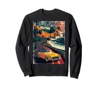 Vintage Retro Auto Autostrada California West Coast Traveler LA Felpa