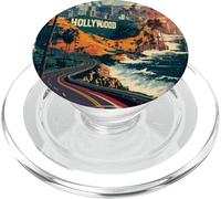 Vintage Retro Auto Autostrada California West Coast Traveler LA PopSockets PopGrip per MagSafe