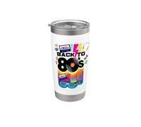 Vintage Retro Back To 80's Tees I Love 80's Graphic Design Bicchiere termico in acciaio inox doppia parete