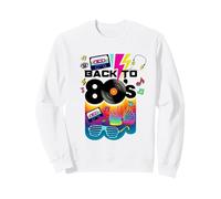 Vintage Retro Back To 80's Tees I Love 80's Graphic Design Felpa
