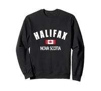 Vintage Retro Bandiera Canadese Foglia D'acero Halifax Nuova Scozia Felpa