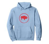 Vintage Retro Bison American Buffalo Minimalist Felpa con Cappuccio