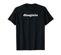Vintage Retro Disagiata Scritta Divertente Ironica Disagio Maglietta