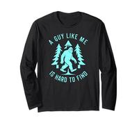 Vintage Retro DJ Bigfoot Sasquatch Forest Maglia a Manica