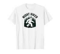 Vintage Retro DJ Bigfoot Sasquatch Forest Maglietta