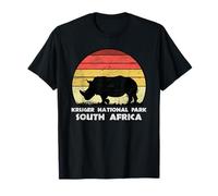 Vintage Retro Kruger National Park, Sud Africa Africa Safari Maglietta