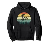 Vintage Retro Mountain Bike MTB Downhill Biking Felpa con Cappuccio