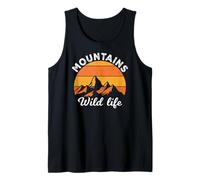 Vintage Retro Mountains Outdoor Wildlife Mountain Adventure Canotta