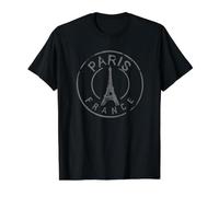 Vintage Retro Parigi Francia Torre Eiffel Amore Uomini Donne Bambini Maglietta con Stampa Grafica Economica