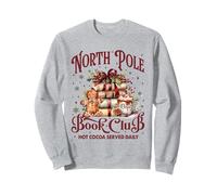 Vintage Retro Polo Nord Book Club Hot Cocoa Felpa