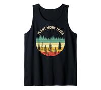 Vintage Retro Style 80s Happy Pine Trees Plant More Trees Canotta